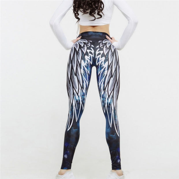 3D wing leggings for women