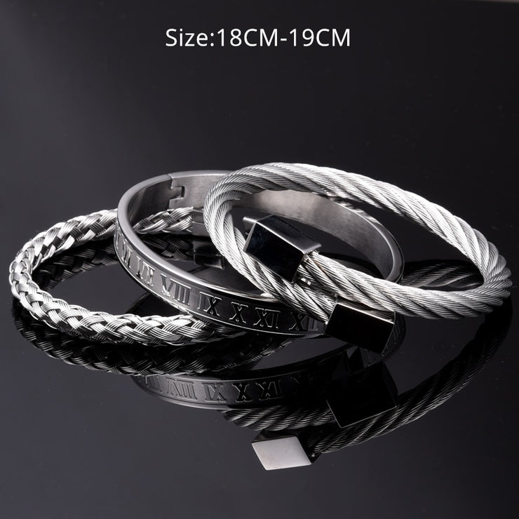 Stainless Steel Bracelet Hip Hop Men Jewelry