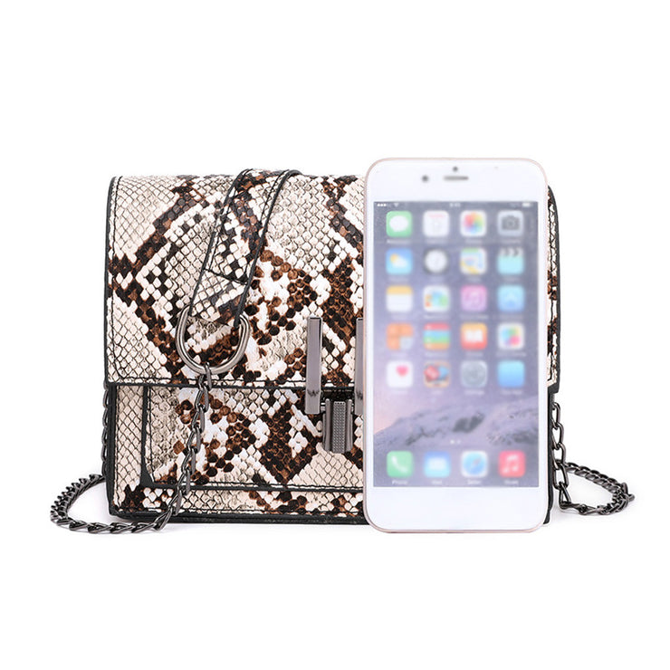 Crossbody Bags for Women Snake Print Shoulder Bag