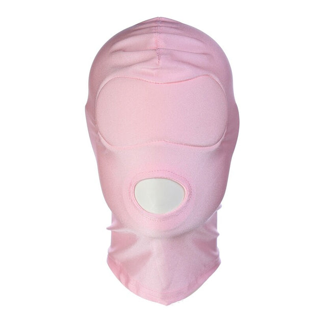 Spandex Erotic Fetish Open Mouth Hood Mask