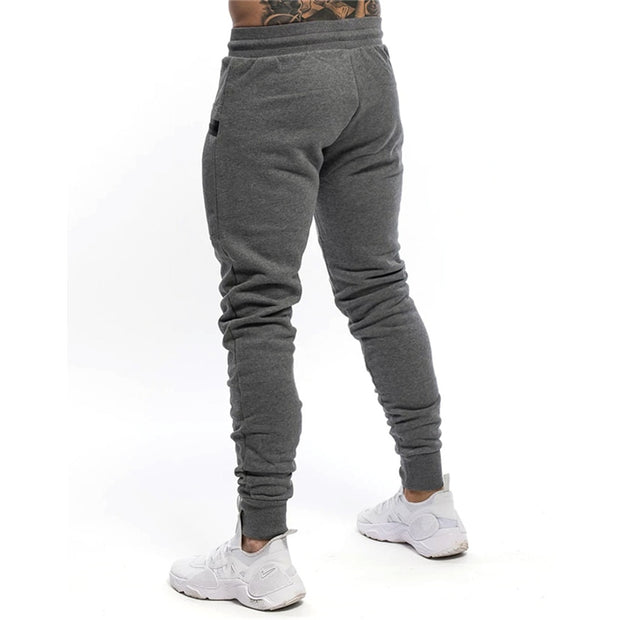 New Mens Jogger Zip pocket Sweatpants Man Gyms Workout Fitness Cotton Trousers Male Casual Fashion Skinny Track Pants Winter