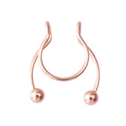 Fake Nose Ring Non Piercing Horseshoe Septum Piercing