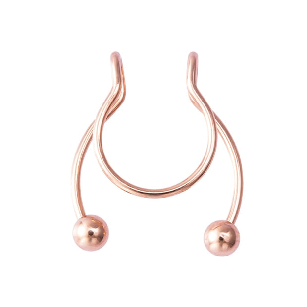 Fake Nose Ring Non Piercing Horseshoe Septum Piercing