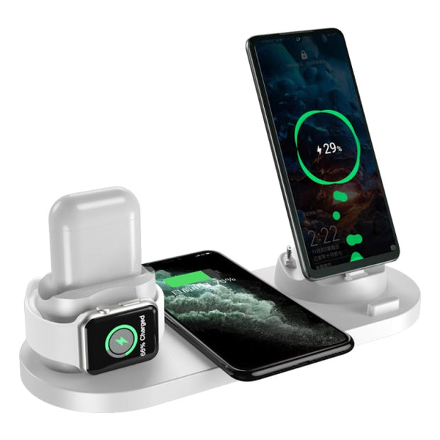 Wireless Charger 6 in 1 10w Qi Fast Stand