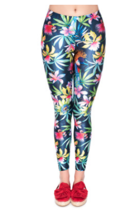 Push Up New Style Flowers Printing Women Sportswear Fitness Leggings