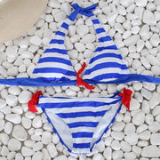 Women's Swimming Suit Sexy Bikini Swimsuit Swimwear Women Sexy Bikini Set Striped Swimsuit Push Up Beachwear Bathing Suit 2020