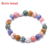 Galaxy Solar System Universe Nine Planets Natural Stone Bracelet