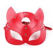 erotic Women Sexy Mask Half face fox Cosplay Leather