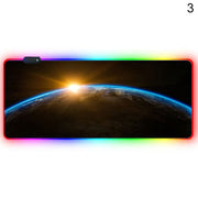 Luminous RGB LED Lights Desktop Gaming Mouse Pad Cushion Computer Accessory