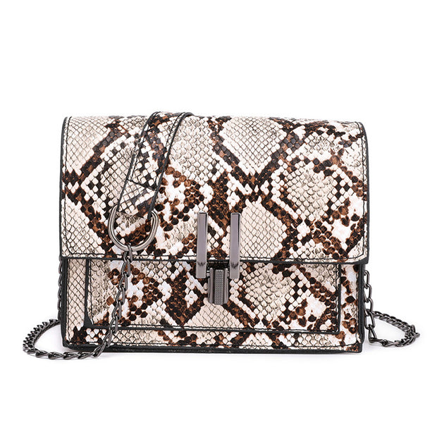 Crossbody Bags for Women Snake Print Shoulder Bag