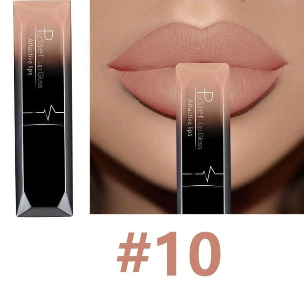 Waterproof Nude Matte Velvet Glossy Lip Gloss