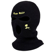 1Pc Embroidery Balaclava Face Mask 3-Hole for Cold Weather, Winter Ski Mask for Men and Women Thermal Cycling Mask Christmas Gif