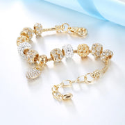 Gold Heart Charm Bracelets For Women