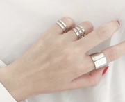 Three Piece Opening Rings