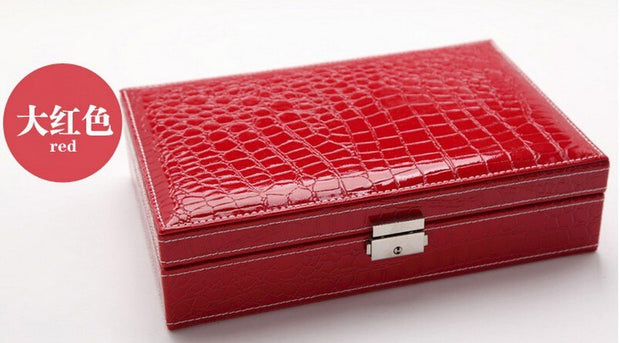 Cosmetic Leather Jewelry Box