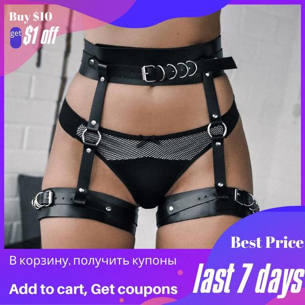 Sexy Harness Garter Body Strap Belt Stockings Gothic