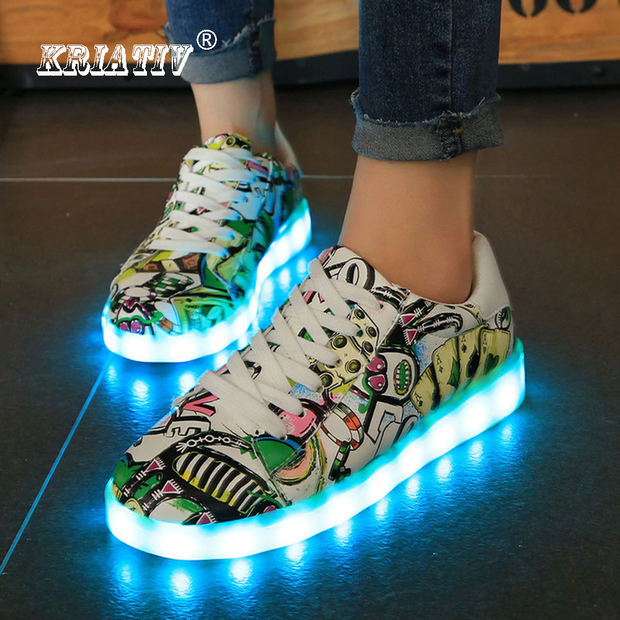 USB Charge Led Sneakers