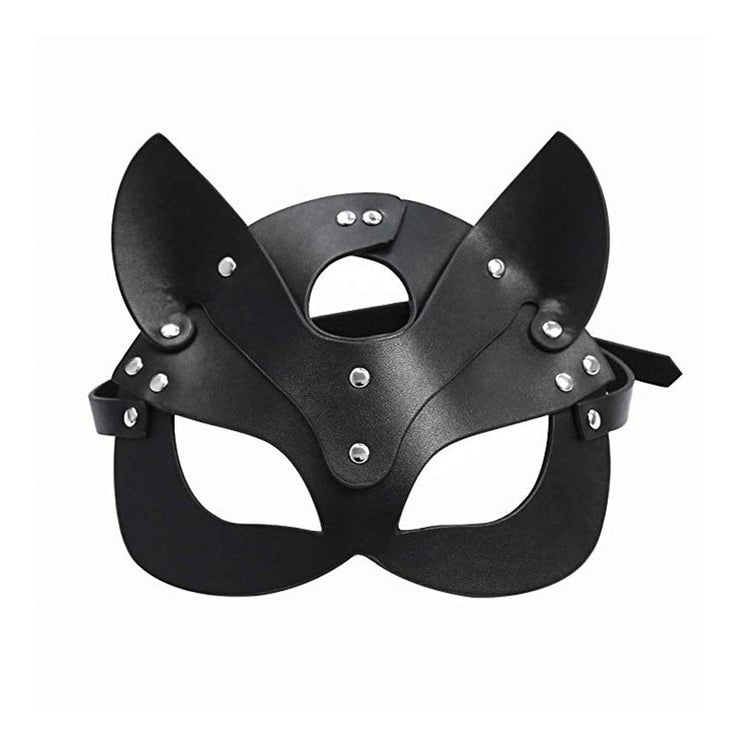 erotic Women Sexy Mask Half face fox Cosplay Leather