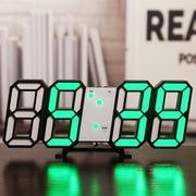 Home Living Room Decoration 3D Large LED Digital Wall Clock Date Time Electronic Display Table Alarm Clock Wall Home Decor