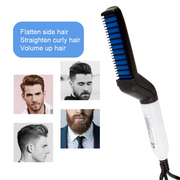 Multifunctional hair comb beard brush straightener