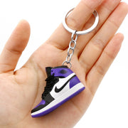 3D Mini Shoes Keychain Anime British Style Small Sneaker Keychains For Bags Small Gift Key Chain Jewelry Car Keyring Accessory