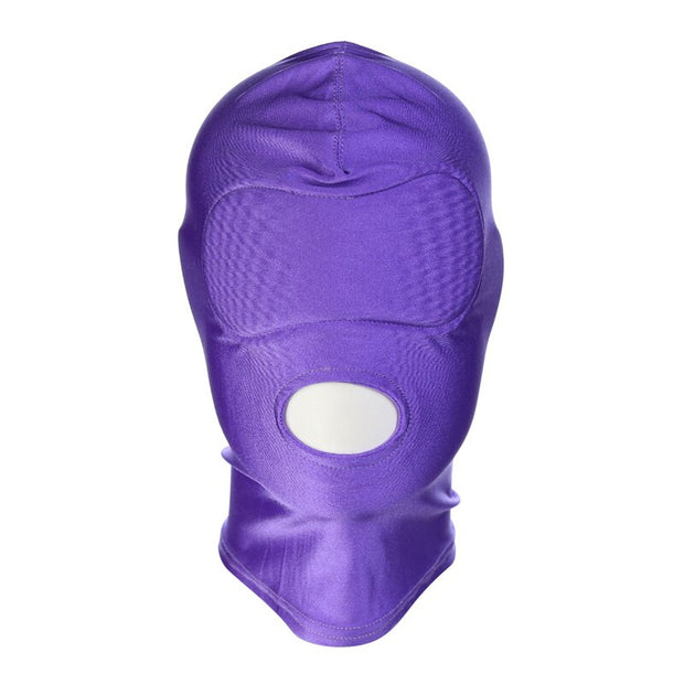 Spandex Erotic Fetish Open Mouth Hood Mask