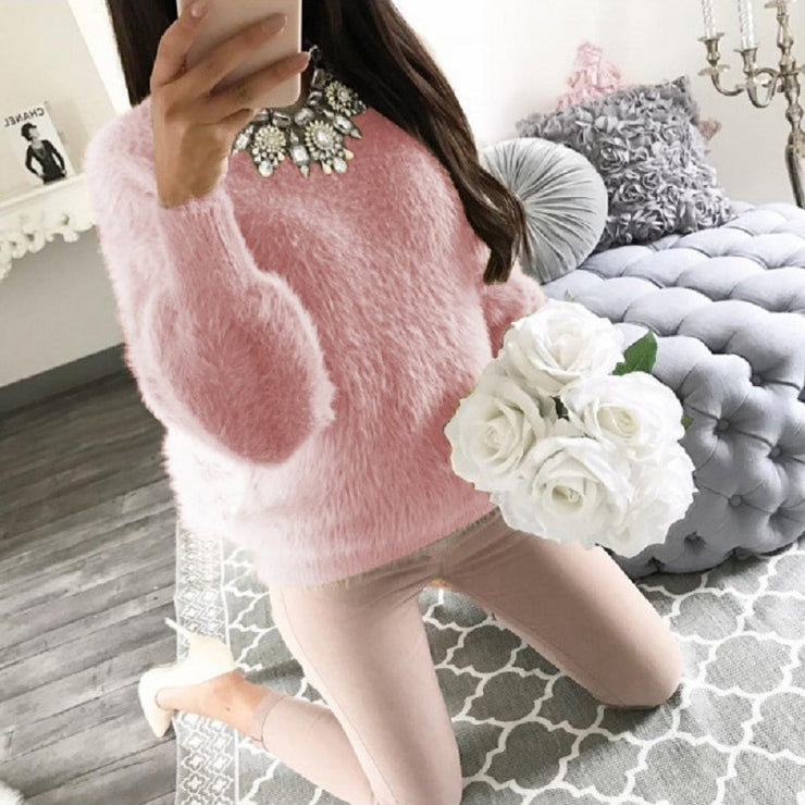 Women Fleece Warm Autumn Winter Sweater