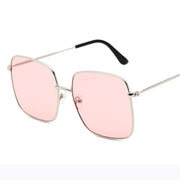 RBRARE Luxury Square Sunglasses Women Brand Designer Retro Alloy Frame Big Sun Glasses Vintage Gradient Male