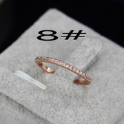 Women Captivate Bar Slider Brilliant Rose Gold Color Jewelry