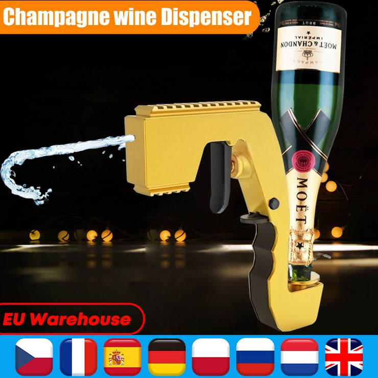 Champagne Wine Sprayer Squirt Gun Bottle Beer Vacuum Stopper