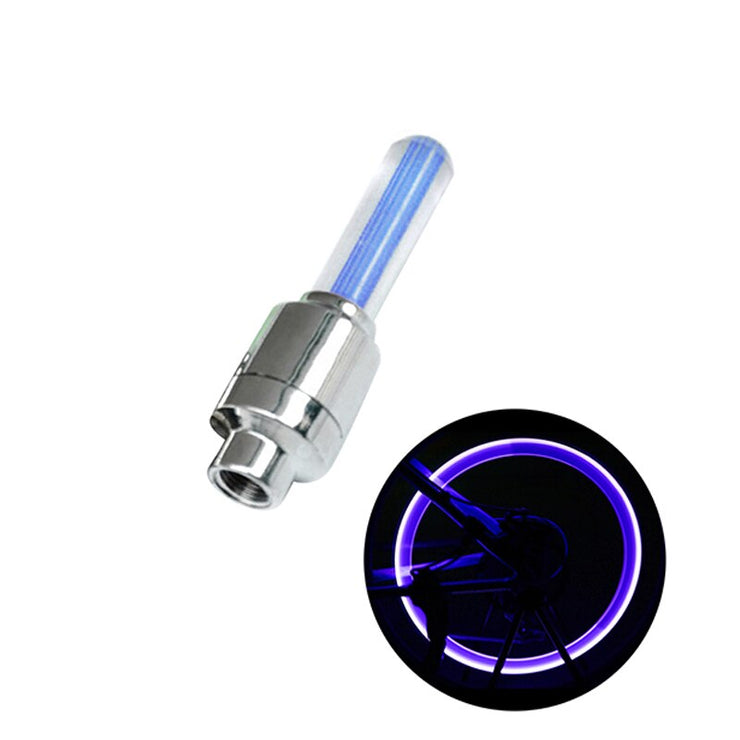 1/2Pcs Neon Lights Tire Wheel Valve Cap Light LED