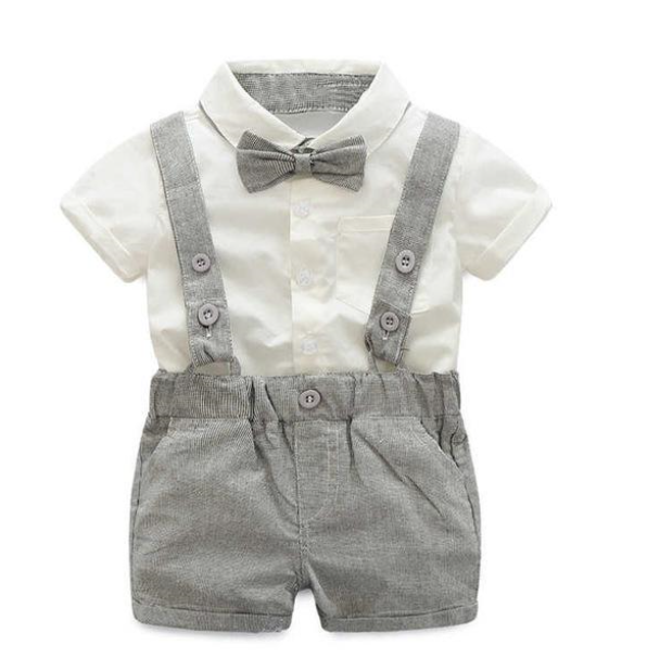 “HANDSOME GENTLEMAN” 2-PIECE BABY BOY OUTFIT