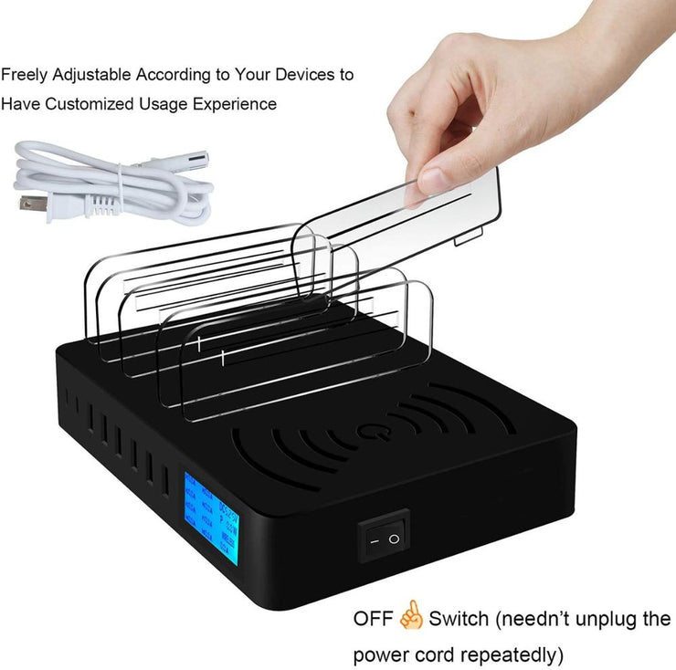 Multi Device USB Qi Fast Charger