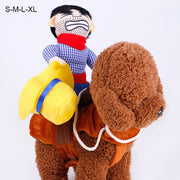 Halloween Dog Costumes Dog Clothes Riding Horse Cowboy