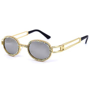 Diamond Sunglasses Women Steampunk Multicolor Rhinestone Shades UV400 Oculos