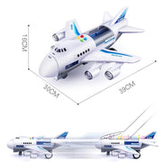 Kids Toys Simulation Track Inertia Airplane Music Stroy Light Plane Diecasts & Toy Vehicles Passenger Plane Toy Car Boys Toys