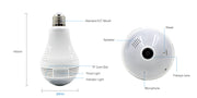 360 Degree Panoramic Wireless Light Bulb Camera