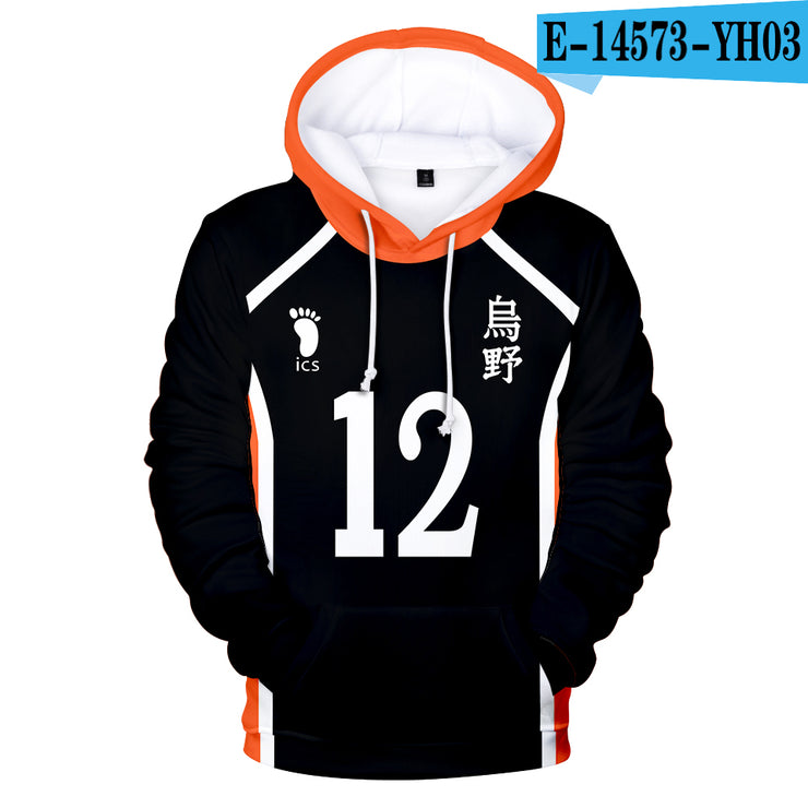 Young manga Harajuku Hooded Sweatshirt 2020 Haikyuu!! Cool Fashion 3D Sawamura Daichi  Adult Kids Pullovers Hoodies Sweatshirts