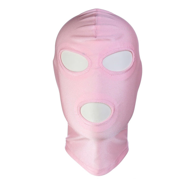 Spandex Erotic Fetish Open Mouth Hood Mask