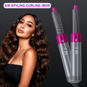 Multi Functional 5In1 Hair Dryer Comb Hair Curling Straightening Hair