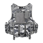 MGFLASHFORCE Molle Airsoft Vest Tactical Vest Plate Carrier Swat Fishing Hunting Vest Military Army Armor Police Vest