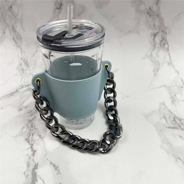 Hand-carrying Milk Tea Drink Cup Holder Detachable Chain