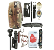 Travel outdoor SOS equipment adventure survival kits multifunctional outdoor survival first aid kit emergency supplies