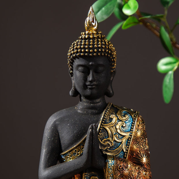 Hand Made Buddhism Hindu Fengshui Figurine Meditation