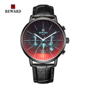 New Fashion Color Bright Glass Watch Men Top Luxury Brand Chronograph