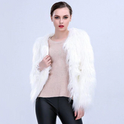 Faux Fur Coat  With LED