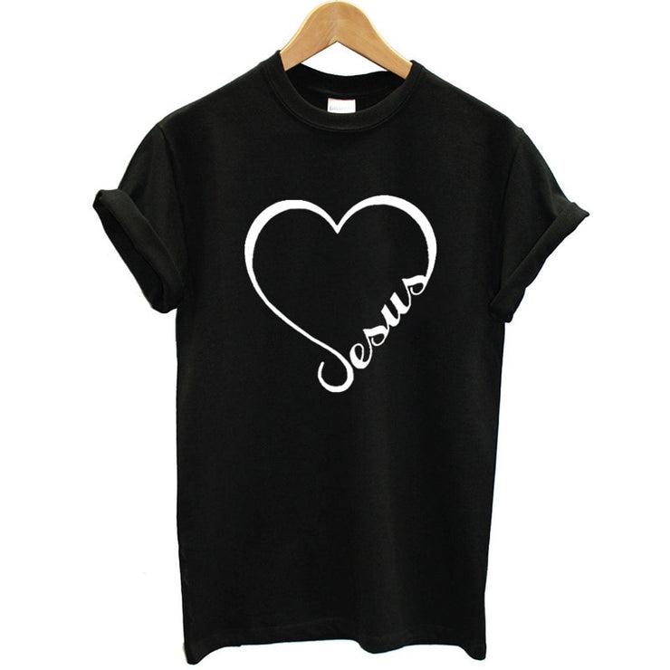 Love Heart Jesus Faith T Shirt