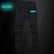 Anime Naruto Uchiha Sharingan Pants Autumn Winter Men Joggers Fitness Long Trousers Naruto Sasuke Luminous Sweatpants Plus Size