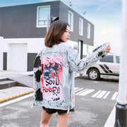 Ink graffiti Denim Jacket