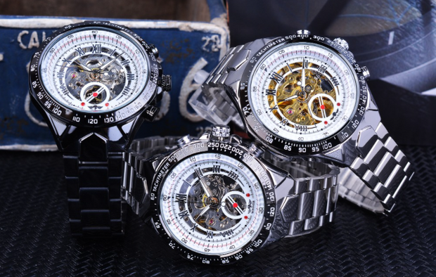 Mechanical Sport Design Golden Men's Watches